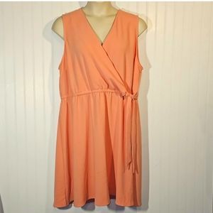 Lane Bryant faux wrap dress stretchy waist tag 22 plus 24 plus